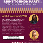 Right to Know Part II: Solutions for Safer, Healthier Living